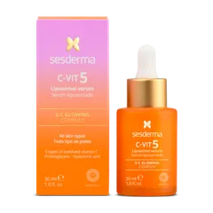 Tinh Chất Sesderma C-VIT 5 Liposomal - Serum Làm Sáng Da Dưỡng Ẩm, Chống Oxy Hóa, Phục Hồi Da Chuyên Sâu 30ml
