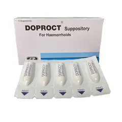 Viên đặt hỗ trợ cải thiện trĩ Doproct Thái Lan - Giảm ngứa, sưng, viêm và chảy máu hiệu quả, hộp 10 viên chăm sóc cơ thể