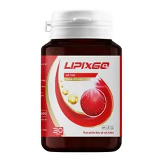 Viên uống giảm mỡ máu Lipixgo - Hỗ trợ tim mạch, ổn định huyết áp, tăng sức bền cho mạch máu - Hộp 30 viên từ Trang Ly Pharma