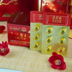 Viên Uống Tinh Dầu Thông Đỏ Daesan S-Gold Premium 180 Viên - Tăng Cường Sức Khỏe, Hỗ Trợ Gan và Giấc Ngủ Tốt Hơn