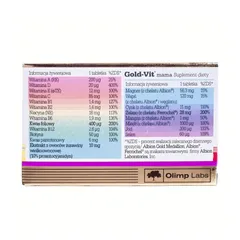 Vitamin Tổng Hợp Olimp Labs Gold-Vit Mama Cho Mẹ Bầu & Sau Sinh - Hỗ Trợ Phát Triển Thai Nhi, Hồi Phục Sức Khỏe, 30 Viên