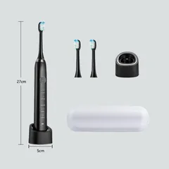 Bàn Chải Điện Sarmocare S100 Plus - 5 Chế Độ Làm Sạch, Đầu Chải Nhỏ Mềm, Hiệu Quả Sạch Răng Miệng Trong 2 Phút Mỗi Ngày