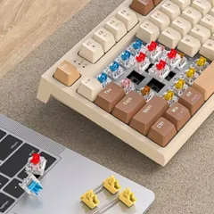 Bàn Phím Cơ Bluetooth Không Dây Freewolf M88 - Kết Nối Đa Năng, Keycaps PBT, Hỗ Trợ Hotswap, Trải Nghiệm Gõ Nhạy Chất Lượng Cao