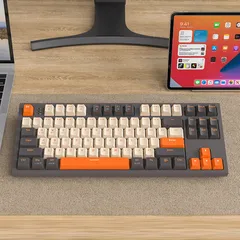 Bàn Phím Cơ Bluetooth Không Dây Freewolf M88 - Kết Nối Đa Năng, Keycaps PBT, Hỗ Trợ Hotswap, Trải Nghiệm Gõ Nhạy Chất Lượng Cao