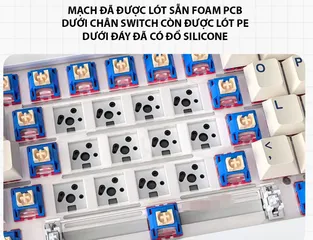 Bàn phím cơ không dây Bluetooth Xinmeng X98 Pro LED RGB - 98 phím, Hotswap 5 Pin, Tương thích Windows/Mac, Thiết kế đẹp, Phụ kiện gaming