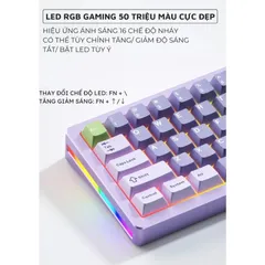 Bàn Phím Cơ Gaming Bluetooth Khung Nhôm XM-M71 Led RGB - Thiết Kế Cao Cấp, Kết Nối Đa Dạng, Keycap Tùy Chỉnh Cho Game Thủ