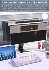 Bàn Phím Cơ Không Dây Bluetooth Attack Shark X75 - Full LED RGB Gasket Mount, Sử Dụng Cho Game Thủ, Quá Trình Kết Nối Nhanh Chóng