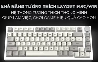 Bàn Phím Cơ Từ Tính Attack Shark K85 RGB - Switch Tùy Chỉnh Lực Ấn, Hotswap Dành Cho Game Thủ, Đèn LED RGB Sắc Màu
