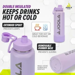 Bình nước giữ nhiệt JOOLA Tím 1200ml - Thép không gỉ, Chống ăn mòn, Thiết kế hiện đại, Duy trì nhiệt độ lâu dài