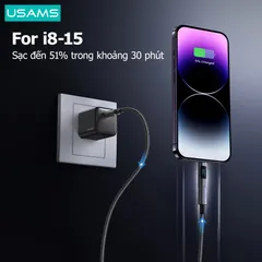 Đầu Chuyển C to C USAMS US-SJ682 AU18 100W Adapter Nhôm Hợp Kim - Tiện Lợi Kết Nối Thiết Bị Type-C và Đầu Ra Digital Display