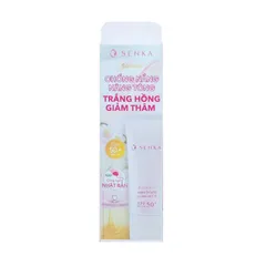 Kem Chống Nắng Senka Aqua Bright Serum In CC SPF 50+ PA++++ 40g - Dưỡng Da, Nâng Tông, Bảo Vệ Da Khỏe Mạnh, Phù Hợp Với Da Khô