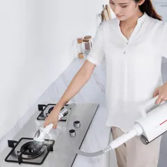 Máy Vệ Sinh Hơi Nước Cầm Tay Deerma DEM ZQ610 - Đa Năng 5 Đầu Chải, Lau Sàn, Lau Kính, Ủi Quần Áo, Thiết Kế Gọn Nhẹ, Nhiệt Độ 150°C
