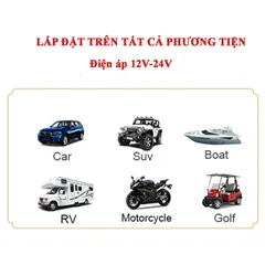 Tẩu Sạc Nhanh 67W Cho Xe Máy & Ô Tô - Cổng USB & Type-C, Tích Hợp Nút On/Off, Sạc Nhanh Chất Lượng Cao, Đèn LED Hiển Thị