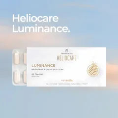 Viên uống HelioCare Luminance - Hỗ trợ sáng da, đồng màu da & giảm vết thâm với chiết xuất tự nhiên - 60 viên mẫu mới