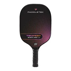 Vợt Pickleball Paddletek Tempest Wave Pro V3 - Mặt Carbon ICED, Giảm Rung, Tăng Cảm Giác Chơi Thể Thao Nâng Cao