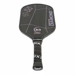 Vợt Pickleball Six Zero Double Black Diamond Control 16mm - Thiết kế chính xác, kiểm soát tuyệt vời, màu sắc nổi bật, phù hợp mọi người chơi.