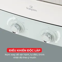 Bếp Nướng Lẩu Đa Năng Kalpen PP66 2200W - Hai Ngăn Nấu Tách Biệt, Dung Tích 6.5L, Chống Dính Siêu Bền, Tiện Lợi Cho Gia Đình