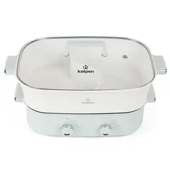 Bếp Nướng Lẩu Đa Năng Kalpen PP66 2200W - Hai Ngăn Nấu Tách Biệt, Dung Tích 6.5L, Chống Dính Siêu Bền, Tiện Lợi Cho Gia Đình
