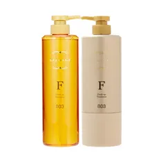 Cặp Dầu Gội Xả Number Three Muriem Gold Fresh Up F - Dưỡng ẩm, Phục hồi tóc hư tổn, 660ml & 620g