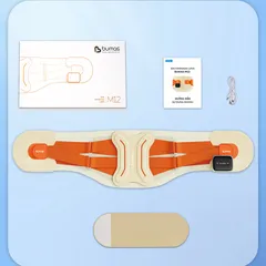 Đai Massage Lưng BUMAS M12 - Đai Hỗ Trợ Cột Sống với 3 Chế Độ Massage và Chườm Nóng, Giảm Đau Lưng Hiệu Quả