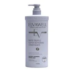 Dầu Xả Phục Hồi Tóc Elvawell White TrufFle Super Repairing 1000ml - Giảm Chẻ Ngọn, Tăng Độ Bóng Mượt, Hương Thơm Nhẹ Nhàng