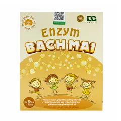 Enzym Bạch Mai - Hỗ Trợ Giảm Biếng Ăn Cho Trẻ Từ 6 Tháng Tuổi, Bổ Sung Vitamin Nhóm B, Kẽm, Enzym - Hộp 15 Ống X 10Ml