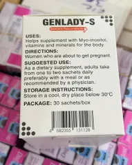 Viên Uống Genlady-S Hỗ Trợ Tăng Khả Năng Thụ Thai - Bổ Sung Vitamin & Khoáng Chất Cải Thiện Chất Lượng Trứng cho Phụ Nữ