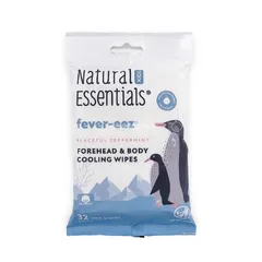 Khăn lau hạ sốt Fever-eez Cool Care For Kids - Khăn làm mát tự nhiên cho bé, an toàn, hiệu quả, chứa tinh dầu Peppermint và Menthol