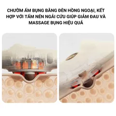Máy Massage Nóng PGG W2 - Thiết Bị Massage Cơ Học Thư Giãn Bụng Cho Phụ Nữ, Hỗ Trợ Ngày Đèn Đỏ, Tiện Lợi Sử Dụng Ngoài Trời