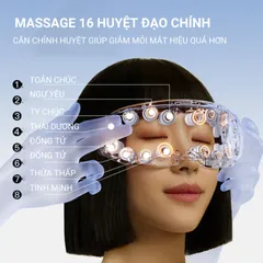Máy Massage Mắt Hơi Nước Thông Minh PGG - Thiết Bị Chăm Sóc Mắt Giảm Căng Thẳng, Cung Cấp Độ Ẩm và Thư Giãn