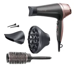 Máy Sấy Tóc Remington Curl & Straight Confidence D5707 - 2200W, Tạo Kiểu Tóc Đẹp, Công Nghệ Ionic, Đầu Uốn và Duỗi Tóc Chuyên Nghiệp