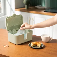 Máy ủ ấm và tiệt trùng khăn giấy ướt Fatzbaby Warm 5 FB7300MX - Công nghệ UVC-LED, tự động tiệt trùng, 3 cấp độ nhiệt, phù hợp cho bé