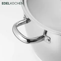 Nồi Inox Edelkochen N18-3DED 18cm 5 Lớp Đáy - Chất Liệu Cao Cấp, Đun Nấu Trên Tất Cả Các Loại Bếp, Dung Tích 3 Lít