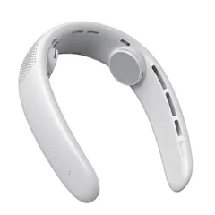 Quạt Đeo Cổ Mini Bumas BF04 - Quạt Tích Điện Có 3 Cấp Độ Gió, Dung Lượng Pin 3000mAh, Thời Gian Sử Dụng 10 Giờ, Thiết Kế Tiện Dụng