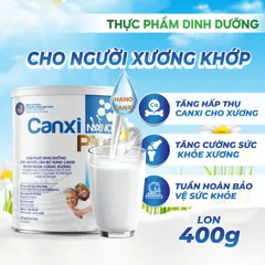 Sữa Bột Canxi Nano Gold 400g - Hỗ Trợ Xương Khớp, Ngừa Loãng Xương, Dinh Dưỡng Cho Người Lớn Tuổi