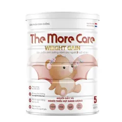 Sữa bột The More Care Weight Gain 900g cho bé từ 2 tuổi - Dinh dưỡng đầy đủ, hỗ trợ tăng cân tự nhiên, hương vani thơm ngon