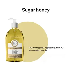Sữa Tắm Nước Hoa Elvawell White Truffle Sugar Honey - Dưỡng Da Mềm Mại, Hương Thơm Ngọt Ngào, Chai 500ml