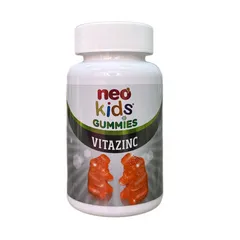 Viên nhai bổ sung kẽm hữu cơ cho bé Neo Kids Gummies Vitazinc - Tăng sức đề kháng, hỗ trợ trẻ ăn ngon, vị dâu thơm ngon, 60 viên