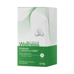 Viên Uống Probiotic L. plantarum 299V™ Wellness Oriflame - Hỗ Trợ Tiêu Hóa, Cân Bằng Hệ Vi Sinh Đường Ruột, 30 Viên