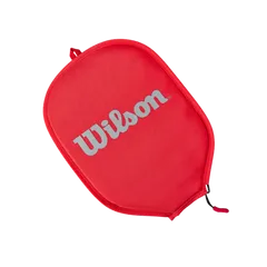Vỏ bọc bảo vệ vợt Pickleball Wilson Cover WR8905600 - Chất liệu Polyester bền, bảo vệ vợt hiệu quả, màu xám/đỏ