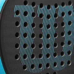 Vợt Padel Wilson Ultra Elite V2 Black/Blue - Dụng Cụ Thể Thao Cao Cấp Chống Shock với Công Nghệ Opti Grip, Trọng Lượng Nhẹ 361g