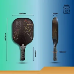 Vợt Pickleball BLiz L3-613 - Vợt Sợi Thủy Tinh Chống Trượt, Thiết Kế Đen Cam Nổi Bật, Kiểm Soát Tốt, Dùng Cho Người Chơi Pickleball