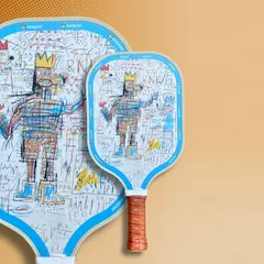 Vợt Pickleball Carbon Fiber T300 BlizCT-09 - Thiết Kế Họa Tiết Jean Michel Basquiat, Trọng Lượng Nhẹ, Chơi Tấn Công và Phòng Thủ Xin Chào