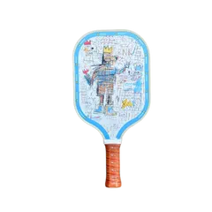 Vợt Pickleball Carbon Fiber T300 BlizCT-09 - Thiết Kế Họa Tiết Jean Michel Basquiat, Trọng Lượng Nhẹ, Chơi Tấn Công và Phòng Thủ Xin Chào