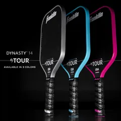 Vợt Pickleball Franklin FS Tour Dynasty 14mm - Chất liệu Carbon T700, Lõi Polypropylene Honeycomb, Tăng Cường Kiểm Soát và Sức Mạnh Đánh Bóng