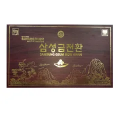 An cung Samsung Geum Jeon Hwan Hàn Quốc - Hộp gỗ 60 viên x 3.75g, Tăng cường đề kháng và phục hồi sức khỏe tự nhiên