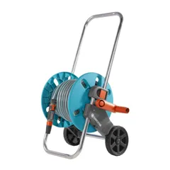 Bộ vòi tưới cây Gardena 18502-20 - Hệ thống tưới 20m với xe cuộn, vòi phun & dây dẫn nước cho vườn, sân vườn và biệt thự
