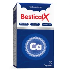 Canxi Sinh Học Dạng Viên Bestical X - Hỗ Trợ Xương Khớp, Bổ Sung Vitamin D3 & K2, Dành Cho Trẻ Em và Phụ Nữ Mang Thai, 30 Viên