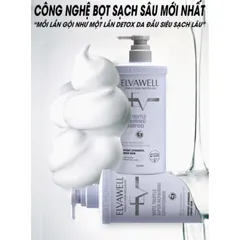 Cặp Dầu Gội Xả Phục Hồi Tóc Hư Tổn Elvawell White Truffle Repair - Dưỡng Ẩm và Chăm Sóc Tóc Mềm Mượt 1000ml
