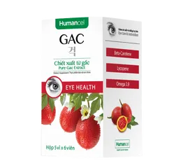 Viên nang dầu gấc Humancel GAC - Bổ mắt và trẻ hóa da theo công nghệ Hàn Quốc, 100% tự nhiên, an toàn cho người sử dụng